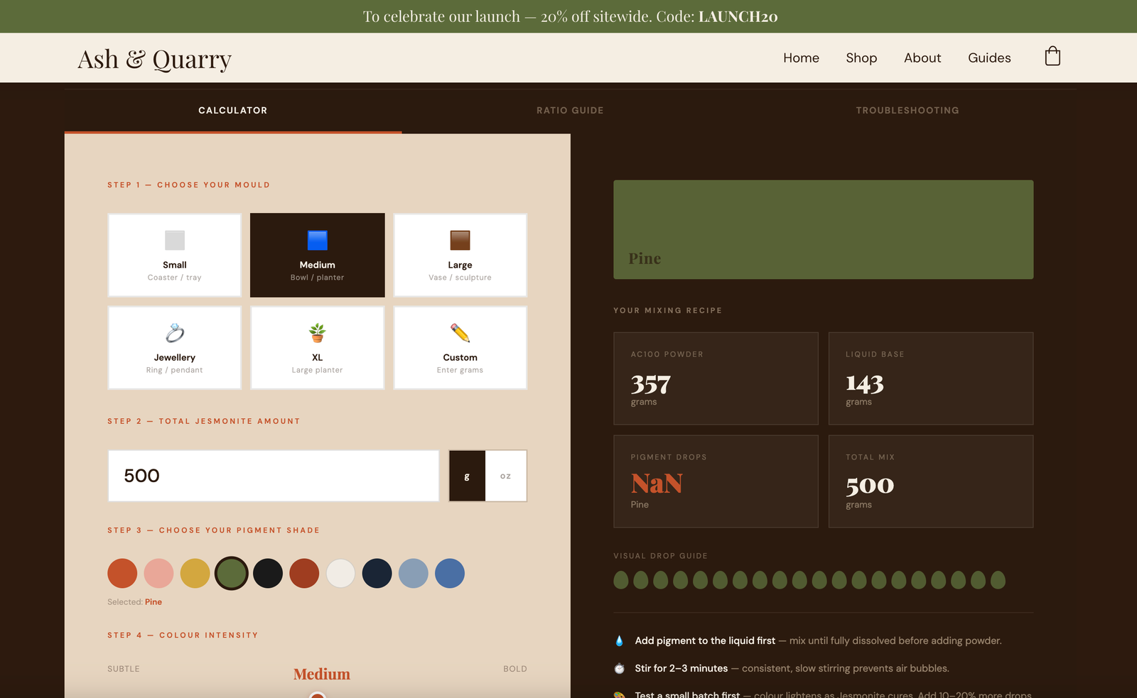 Ash & Quarry homepage